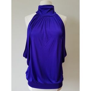 Express High Neck Cold Shoulder Batwing Blouson